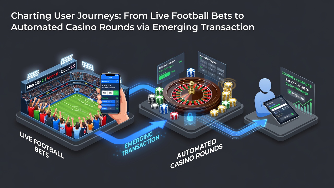 Illustration automatisierter Casino-Runden und deren Verbindung zu Sportwetten-Transaktionen