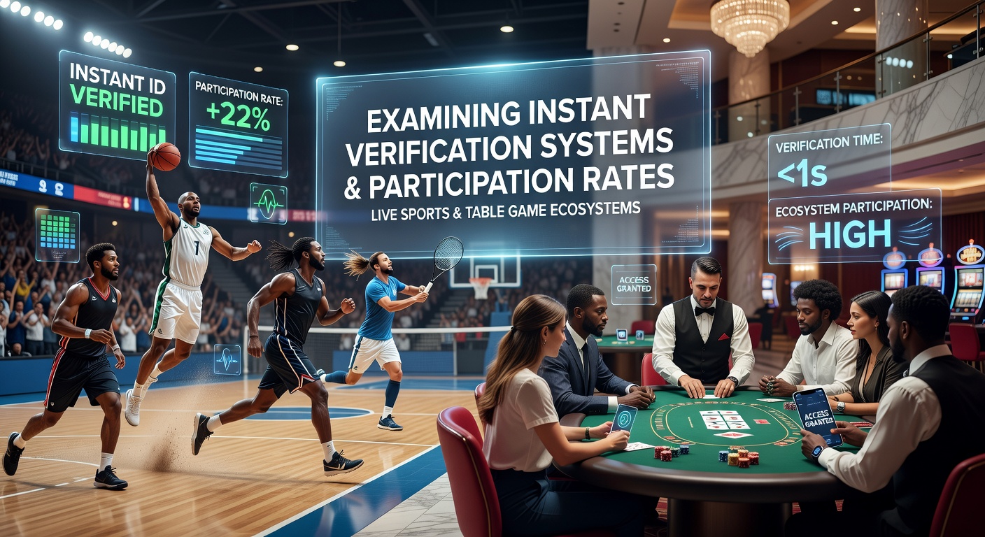 Sofortverifizierungssysteme in Live-Sportwetten und Tischspielen