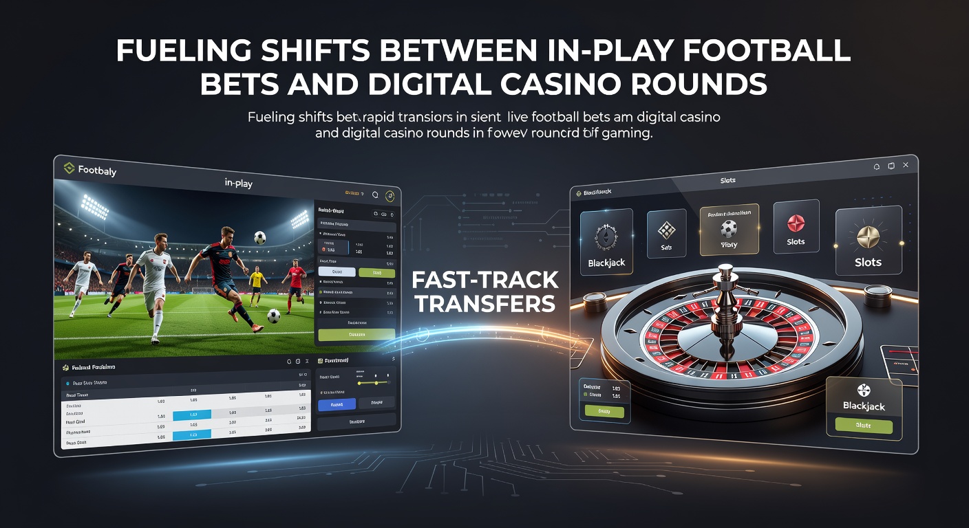 Darstellung von Zahlungsflüssen zwischen Fußballwetten und Casino-Spielen auf mobilen Geräten