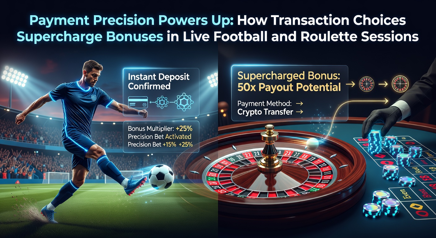 Grafik zeigt Zahlungsmethoden-Icons neben explodierenden Bonus-Symbolen bei Live-Fußball und Roulette-Tischen